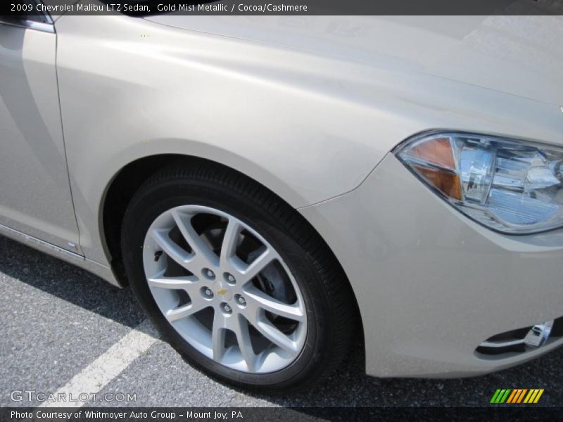 Gold Mist Metallic / Cocoa/Cashmere 2009 Chevrolet Malibu LTZ Sedan