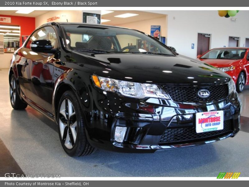 Ebony Black / Black Sport 2010 Kia Forte Koup SX