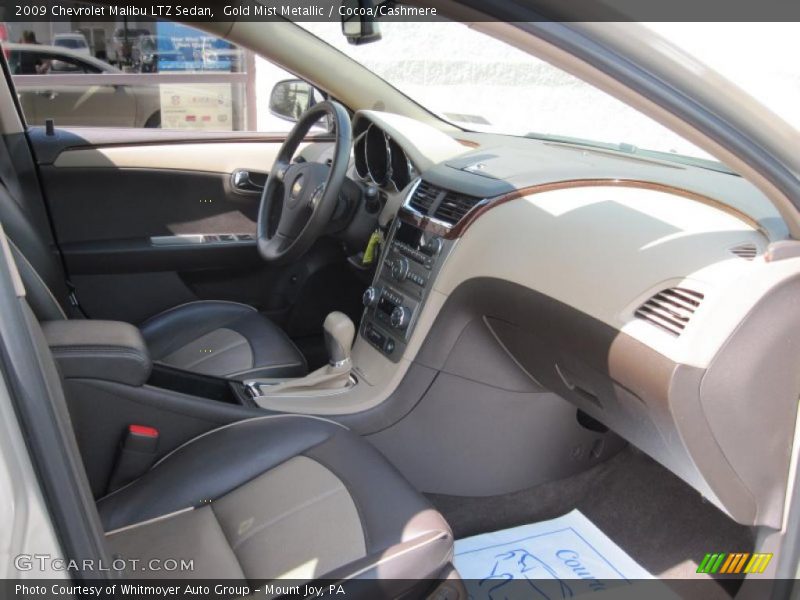 Gold Mist Metallic / Cocoa/Cashmere 2009 Chevrolet Malibu LTZ Sedan