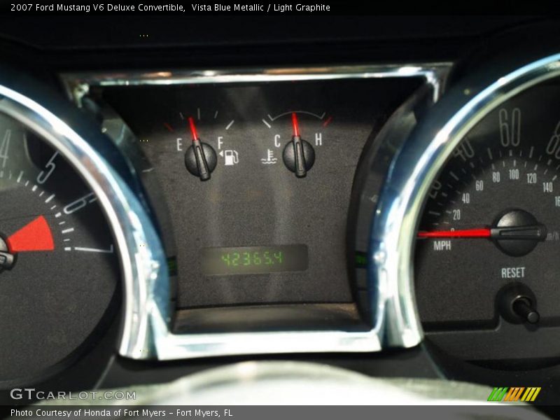 Vista Blue Metallic / Light Graphite 2007 Ford Mustang V6 Deluxe Convertible