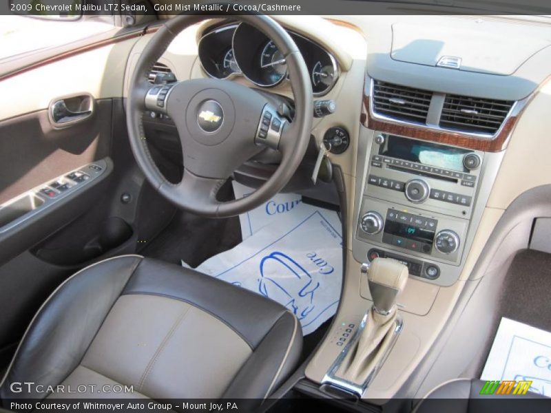 Gold Mist Metallic / Cocoa/Cashmere 2009 Chevrolet Malibu LTZ Sedan