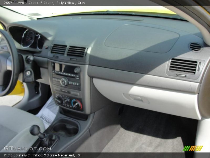 Rally Yellow / Gray 2007 Chevrolet Cobalt LS Coupe