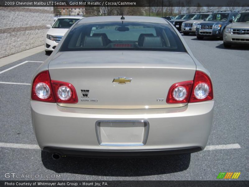 Gold Mist Metallic / Cocoa/Cashmere 2009 Chevrolet Malibu LTZ Sedan