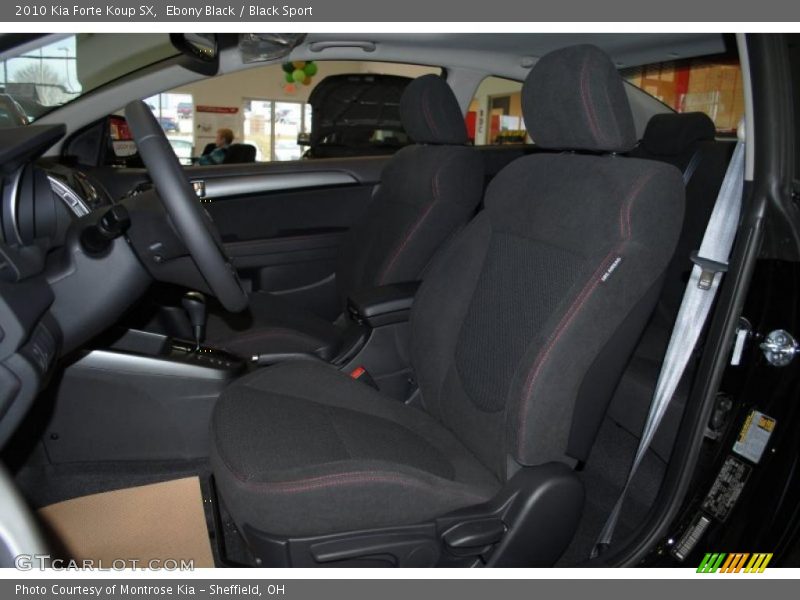 Ebony Black / Black Sport 2010 Kia Forte Koup SX