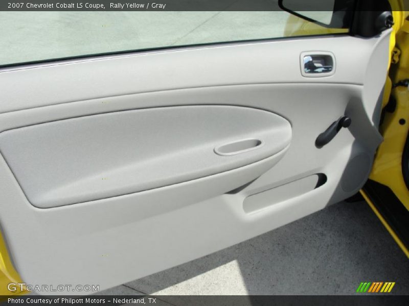 Rally Yellow / Gray 2007 Chevrolet Cobalt LS Coupe