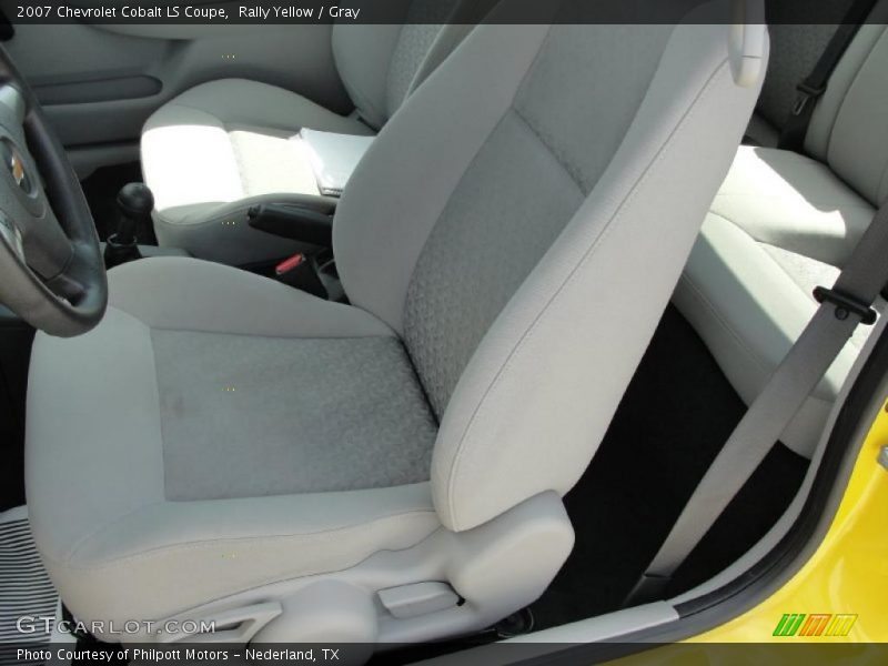 Rally Yellow / Gray 2007 Chevrolet Cobalt LS Coupe