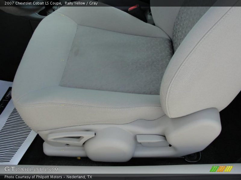 Rally Yellow / Gray 2007 Chevrolet Cobalt LS Coupe