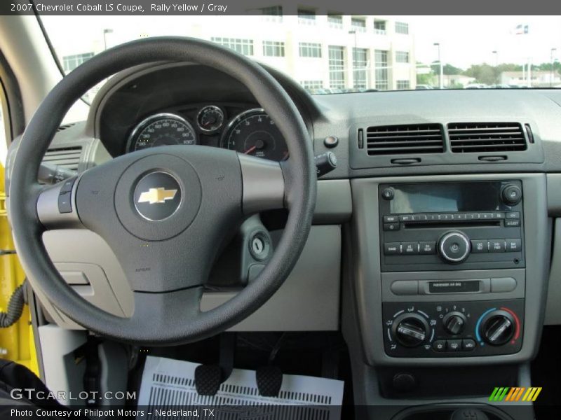 Rally Yellow / Gray 2007 Chevrolet Cobalt LS Coupe