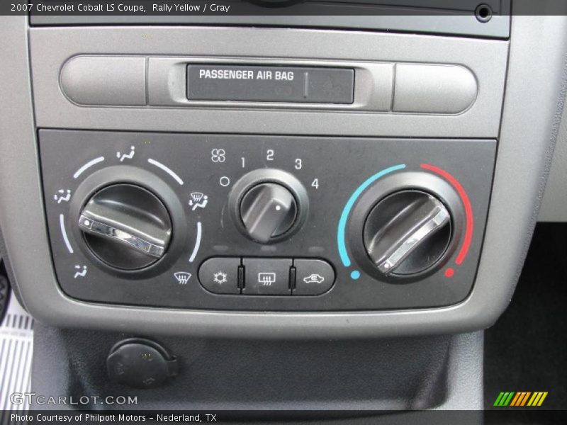 Rally Yellow / Gray 2007 Chevrolet Cobalt LS Coupe