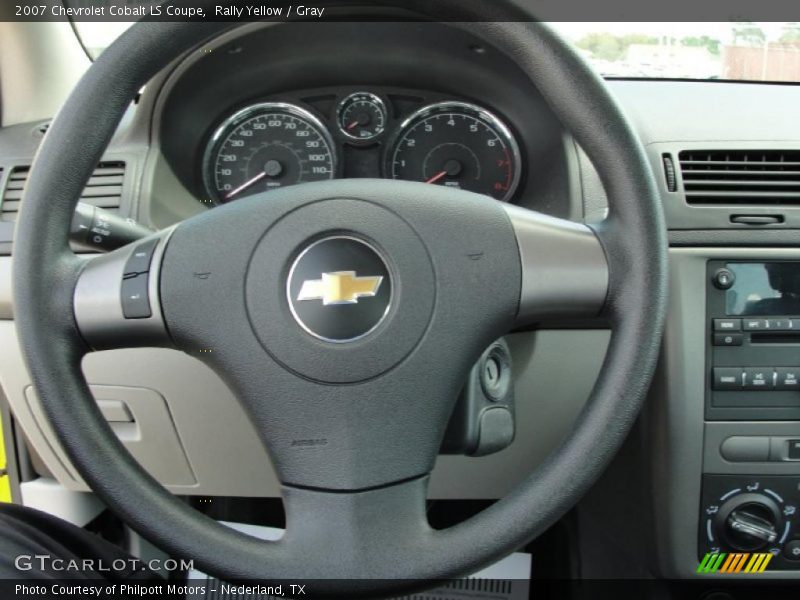 Rally Yellow / Gray 2007 Chevrolet Cobalt LS Coupe