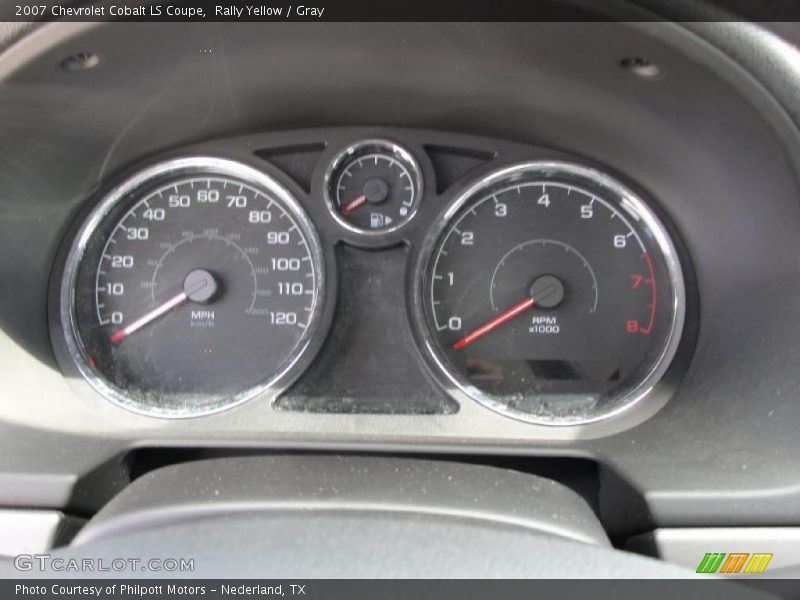 Rally Yellow / Gray 2007 Chevrolet Cobalt LS Coupe