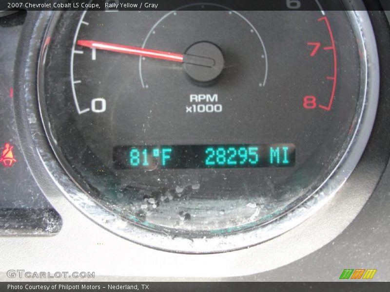 Rally Yellow / Gray 2007 Chevrolet Cobalt LS Coupe