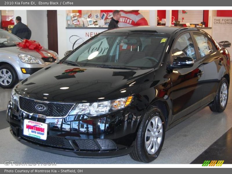 Ebony Black / Coffee 2010 Kia Forte EX