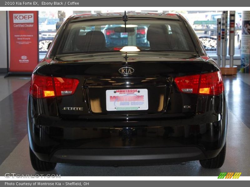 Ebony Black / Coffee 2010 Kia Forte EX