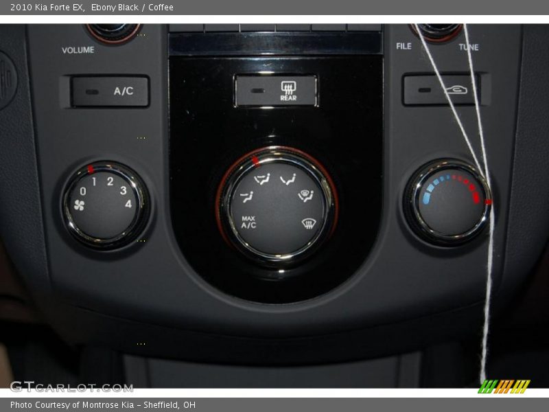 Ebony Black / Coffee 2010 Kia Forte EX