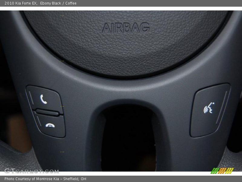 Ebony Black / Coffee 2010 Kia Forte EX