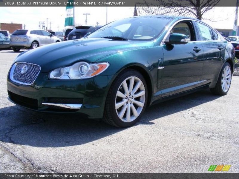 Emerald Fire Metallic / Ivory/Oyster 2009 Jaguar XF Premium Luxury