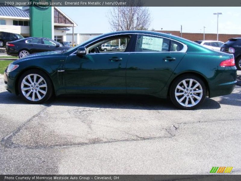 Emerald Fire Metallic / Ivory/Oyster 2009 Jaguar XF Premium Luxury