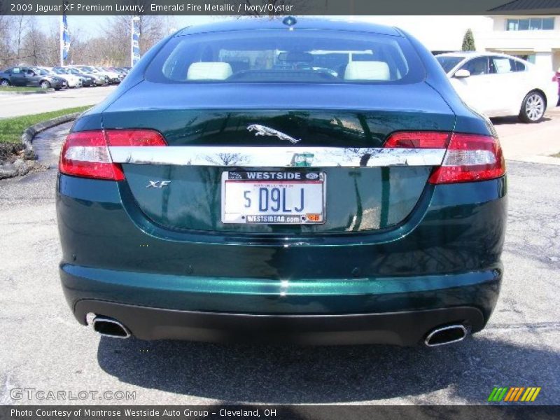 Emerald Fire Metallic / Ivory/Oyster 2009 Jaguar XF Premium Luxury