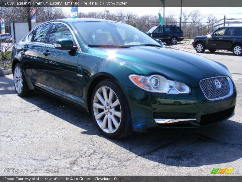 Emerald Fire Metallic / Ivory/Oyster 2009 Jaguar XF Premium Luxury