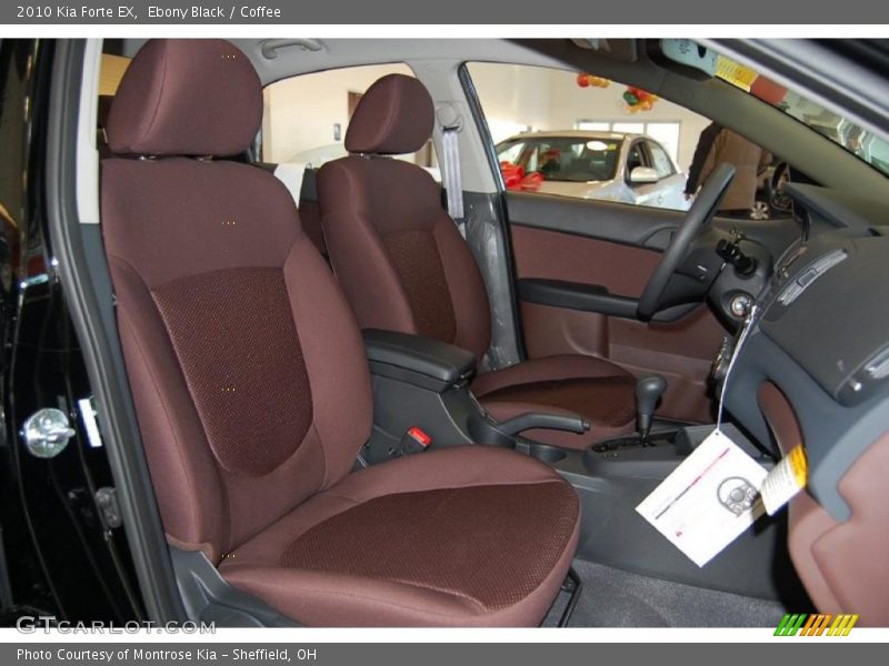 Ebony Black / Coffee 2010 Kia Forte EX