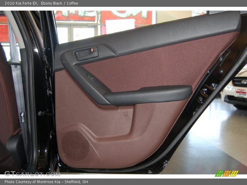 Ebony Black / Coffee 2010 Kia Forte EX