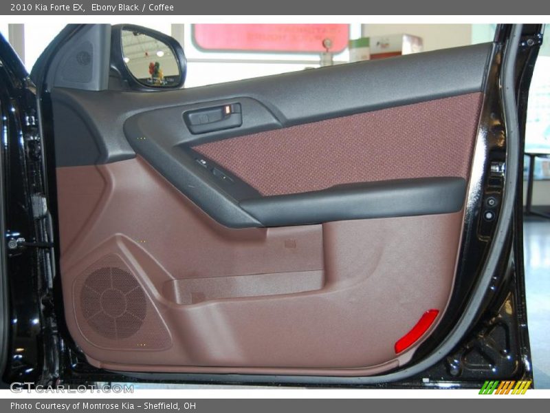Ebony Black / Coffee 2010 Kia Forte EX