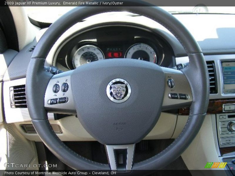 Emerald Fire Metallic / Ivory/Oyster 2009 Jaguar XF Premium Luxury