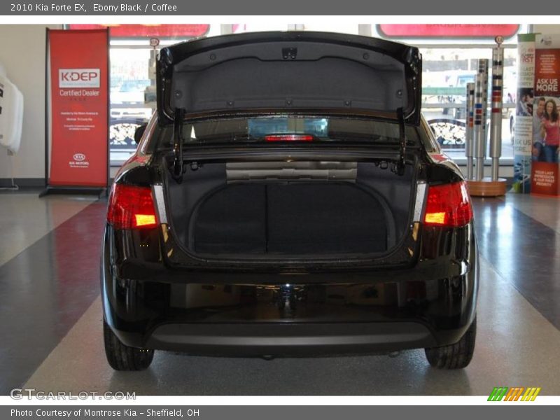 Ebony Black / Coffee 2010 Kia Forte EX