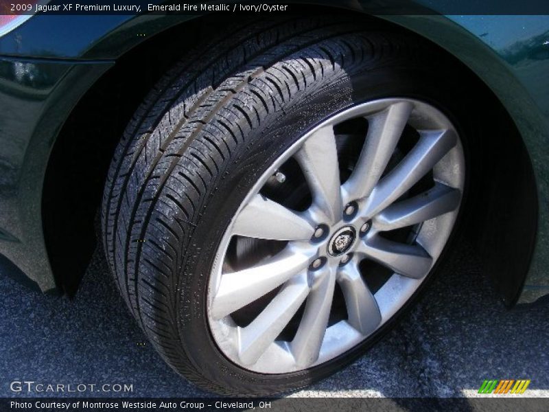 Emerald Fire Metallic / Ivory/Oyster 2009 Jaguar XF Premium Luxury