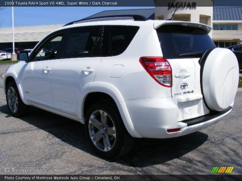 Super White / Dark Charcoal 2009 Toyota RAV4 Sport V6 4WD