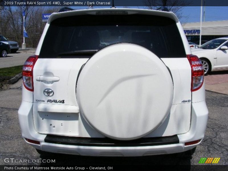 Super White / Dark Charcoal 2009 Toyota RAV4 Sport V6 4WD