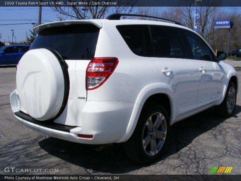 Super White / Dark Charcoal 2009 Toyota RAV4 Sport V6 4WD
