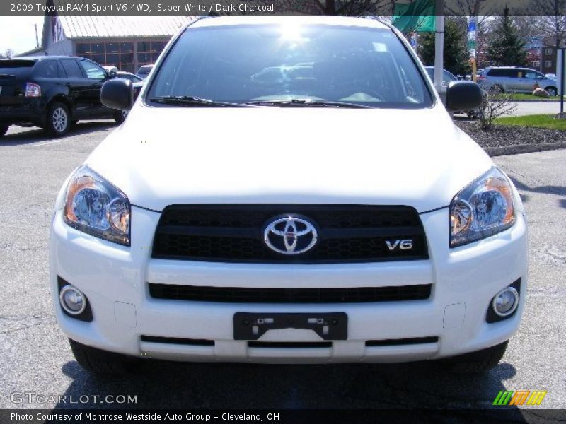 Super White / Dark Charcoal 2009 Toyota RAV4 Sport V6 4WD