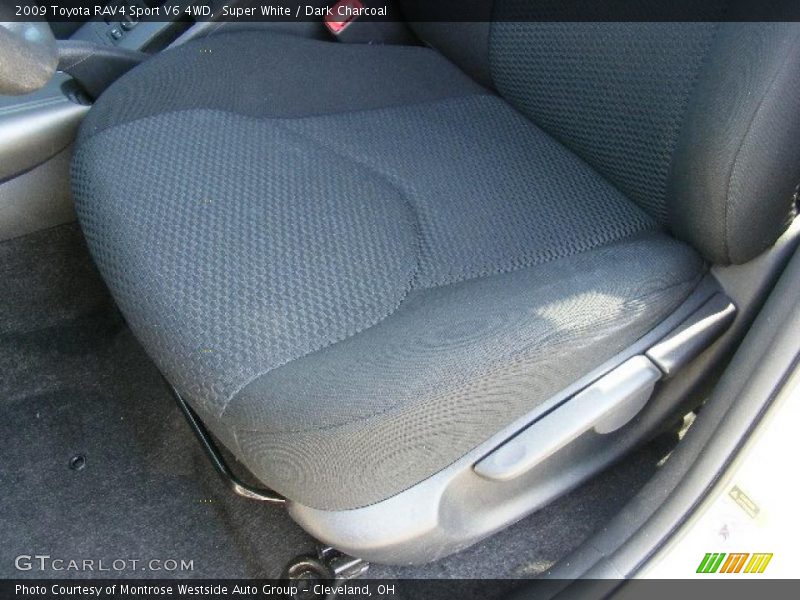 Super White / Dark Charcoal 2009 Toyota RAV4 Sport V6 4WD