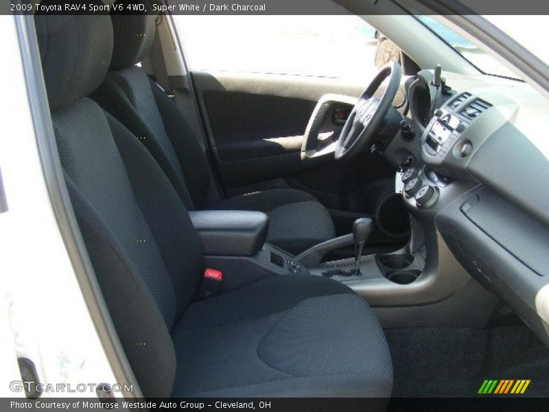Super White / Dark Charcoal 2009 Toyota RAV4 Sport V6 4WD