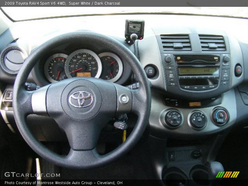 Super White / Dark Charcoal 2009 Toyota RAV4 Sport V6 4WD