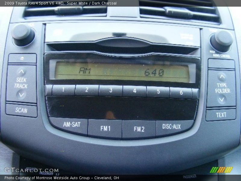 Super White / Dark Charcoal 2009 Toyota RAV4 Sport V6 4WD