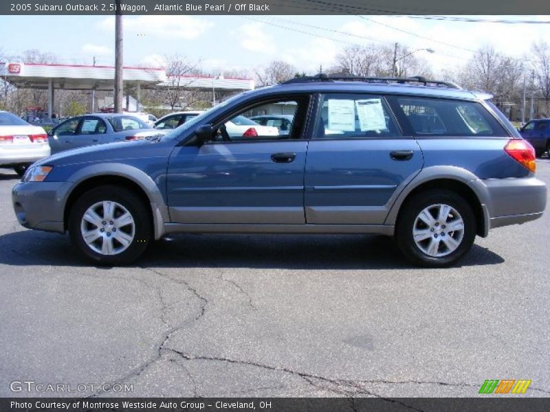 Atlantic Blue Pearl / Off Black 2005 Subaru Outback 2.5i Wagon