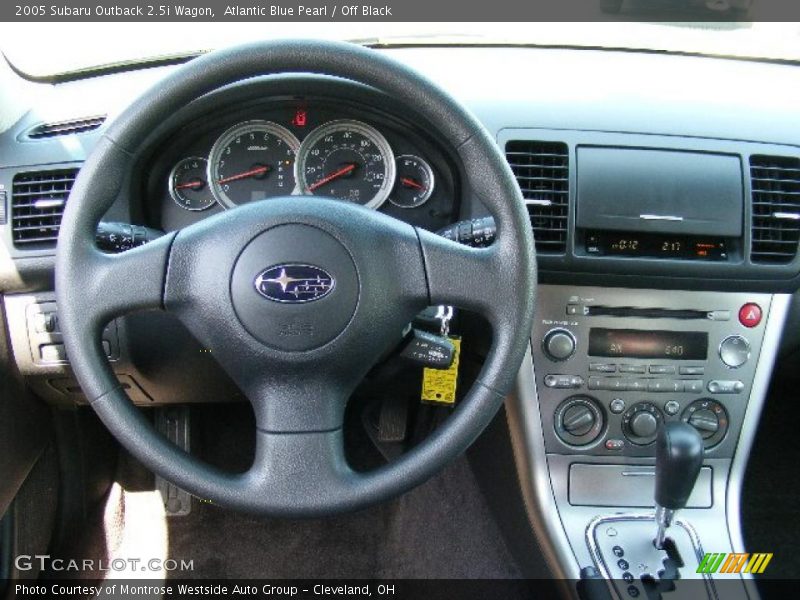 Atlantic Blue Pearl / Off Black 2005 Subaru Outback 2.5i Wagon