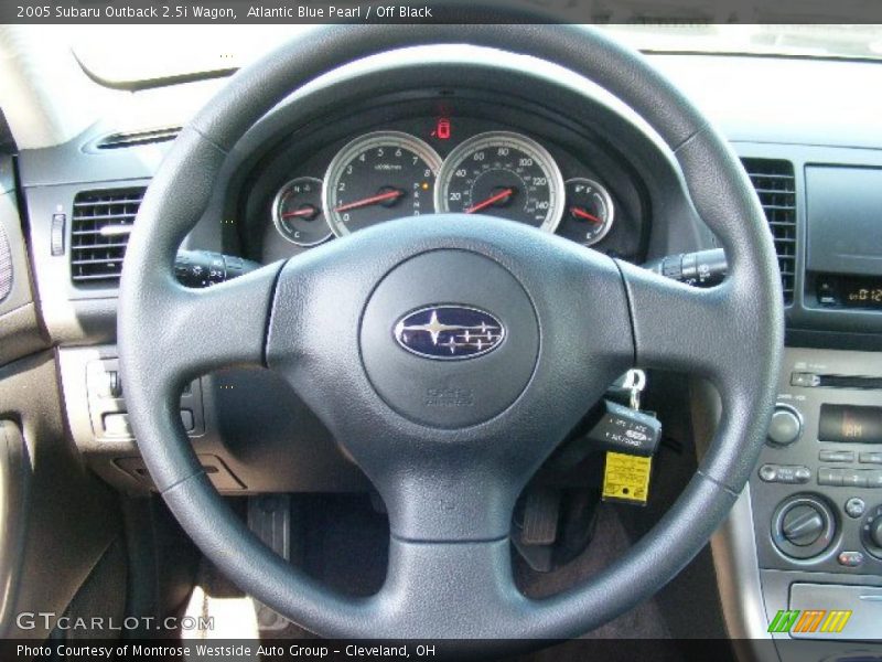 Atlantic Blue Pearl / Off Black 2005 Subaru Outback 2.5i Wagon