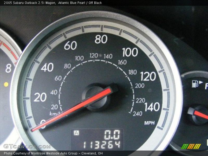 Atlantic Blue Pearl / Off Black 2005 Subaru Outback 2.5i Wagon