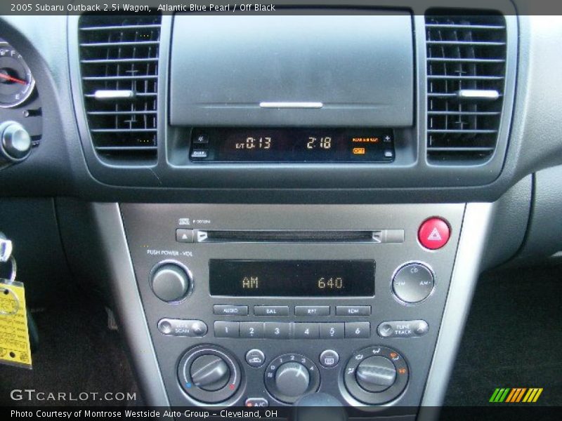 Atlantic Blue Pearl / Off Black 2005 Subaru Outback 2.5i Wagon