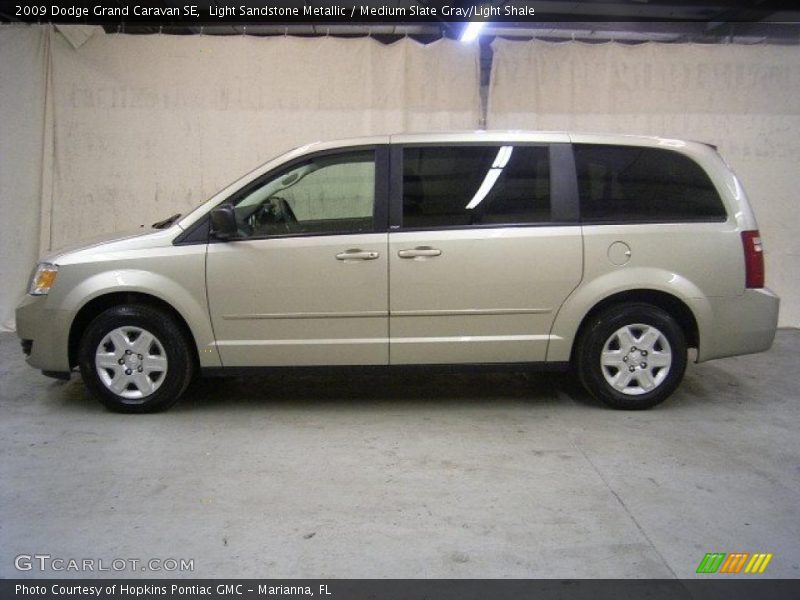 Light Sandstone Metallic / Medium Slate Gray/Light Shale 2009 Dodge Grand Caravan SE