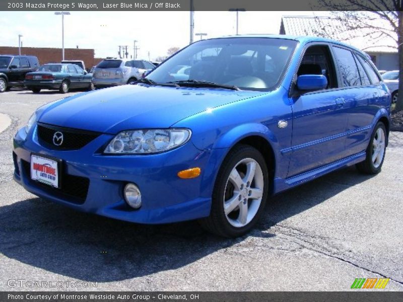 Laser Blue Mica / Off Black 2003 Mazda Protege 5 Wagon