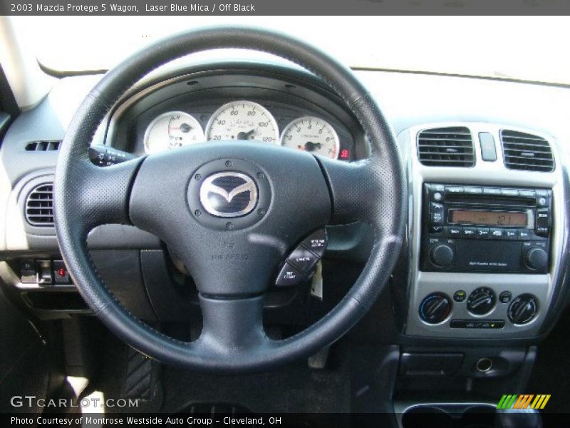 Laser Blue Mica / Off Black 2003 Mazda Protege 5 Wagon