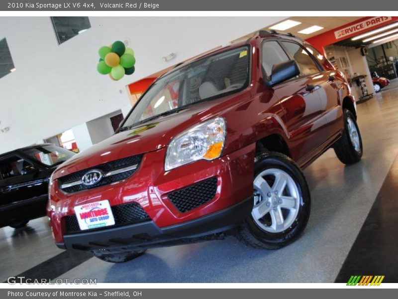 Volcanic Red / Beige 2010 Kia Sportage LX V6 4x4