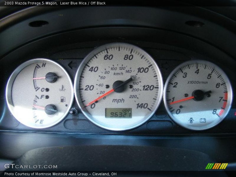 Laser Blue Mica / Off Black 2003 Mazda Protege 5 Wagon