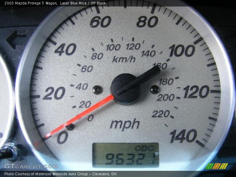 Laser Blue Mica / Off Black 2003 Mazda Protege 5 Wagon