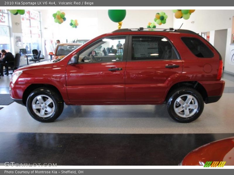 Volcanic Red / Beige 2010 Kia Sportage LX V6 4x4
